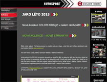 Tablet Screenshot of colorkids.nivosport.cz